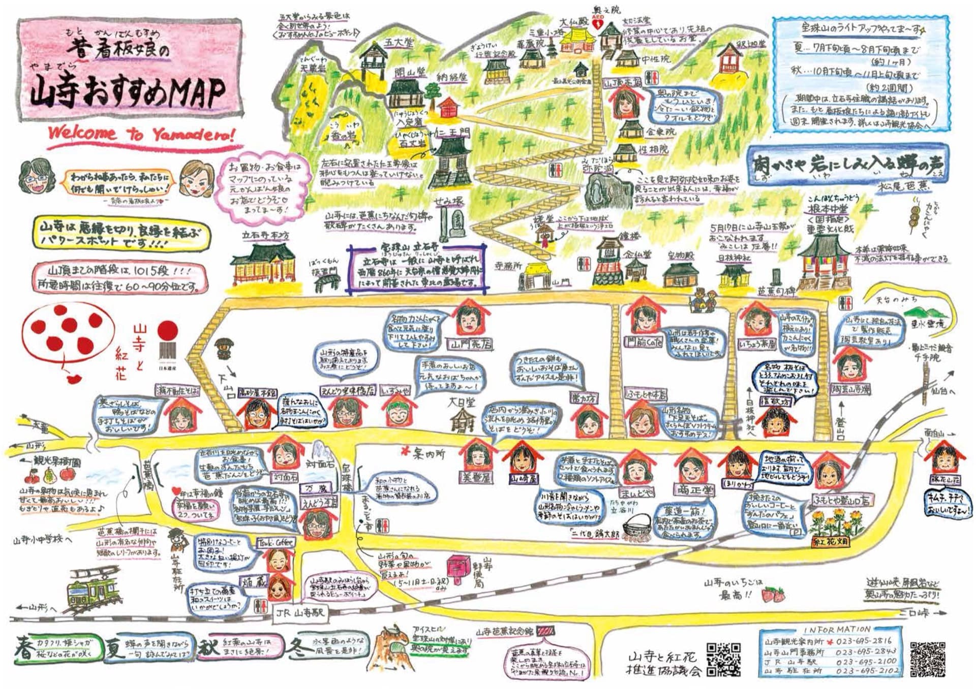 昔（もと）かんばん娘のやまでらおすすめMAP